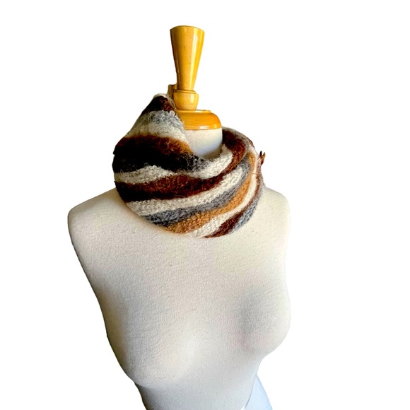 Hand Knit Cashmere Infinity Scarf - Picture 2 of 3